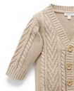 Purebaby | Classic Biscuit Cable Cardigan