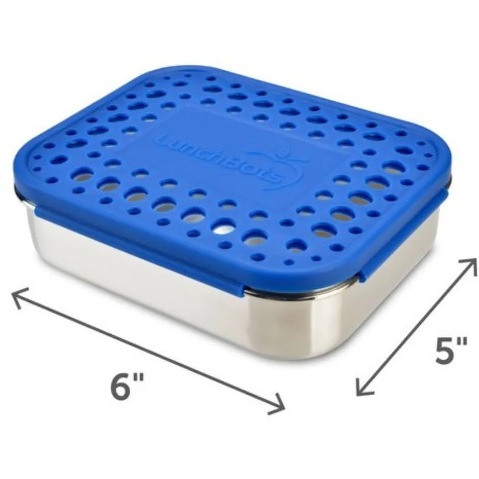 Lunchbots Medium Uno Bento Lunchbox - Blue -2.jpeg