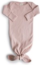 Mushie | Ribbed Knotted Baby Gown