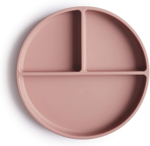 [810052460499] Mushie | Silicone Divided Plate (Blush)