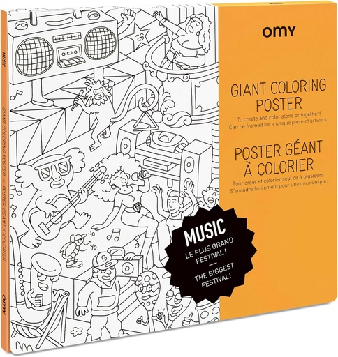 [OMYL60] OMY | Large Colouring Poster (Music)