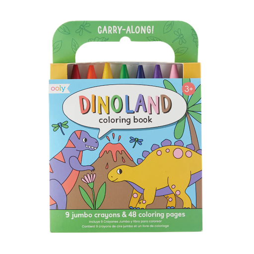 [138-019] Ooly | Carry Along Coloring Book - Dinoland