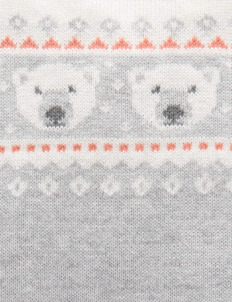 Purebaby | Polar Bear Knitted Overalls