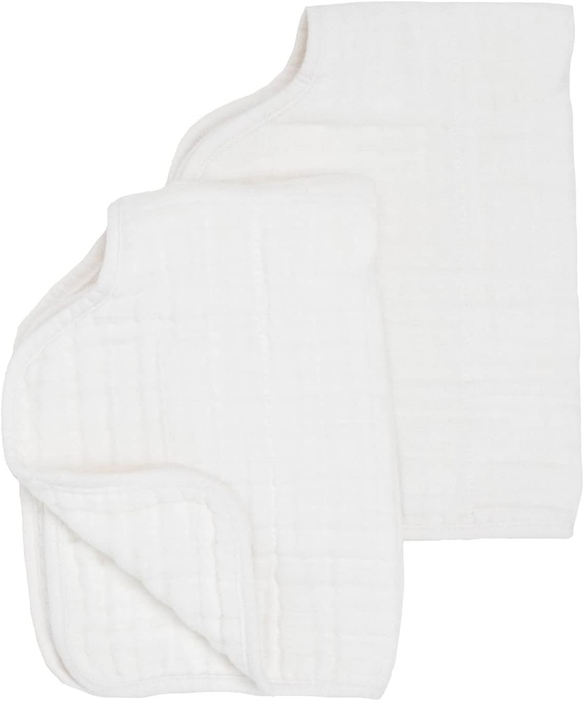 Little Unicorn Cotton Muslin Burp Cloth 2 Pack - white -1.jpg