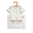 Anvi Baby Organic Bamboo Onesie Dress - White -1.jpeg