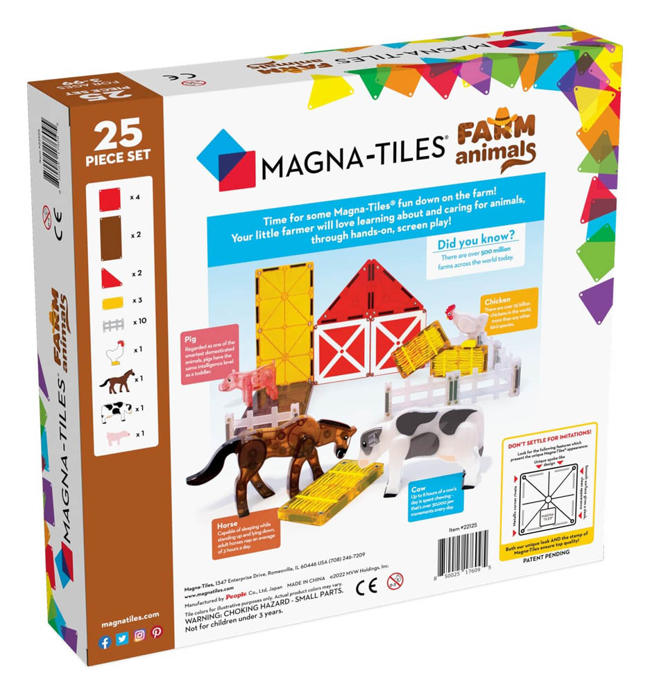 Magna-Tiles | Farm 25-Piece Set 