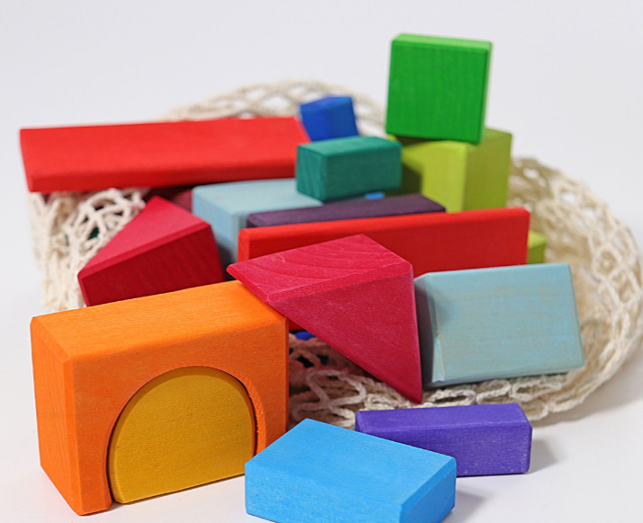 Grimms | 30 Colored Geo Blocks