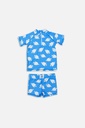 Badawii | Boy 2-Piece Swimsuit - Yellow Fish Blue