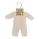 Miniland | Knitted Pajama for Girl Doll - Linen color