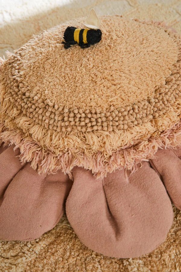 Lorena Canals Pink Daisy Floor Cushion -3.jpg