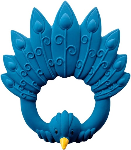 [TE-PEA01-BL] Natruba | Teether Peacock (Blue)