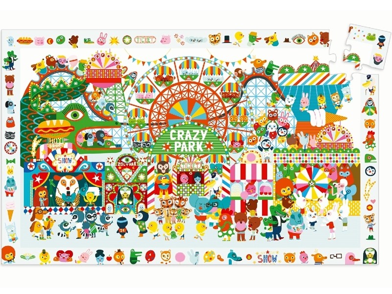 Djeco | Observation Puzzle & Booklet - Crazy Park