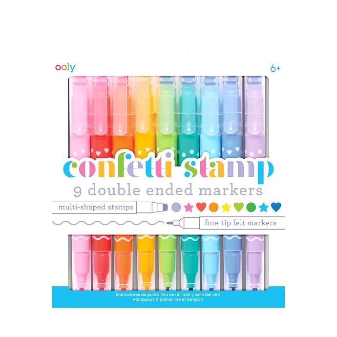 Ooly | Confetti Stamp Double Ended Markers