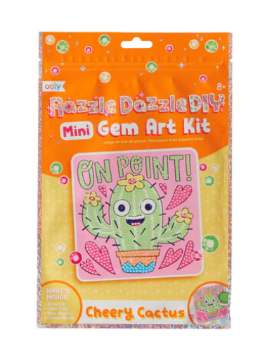 Ooly | Razzle Dazzle Mini Gem Art Kit - Cheery Cactus