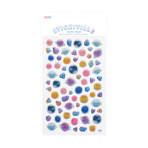 Ooly | Stickiville Stickers - Standard - Planet Pals