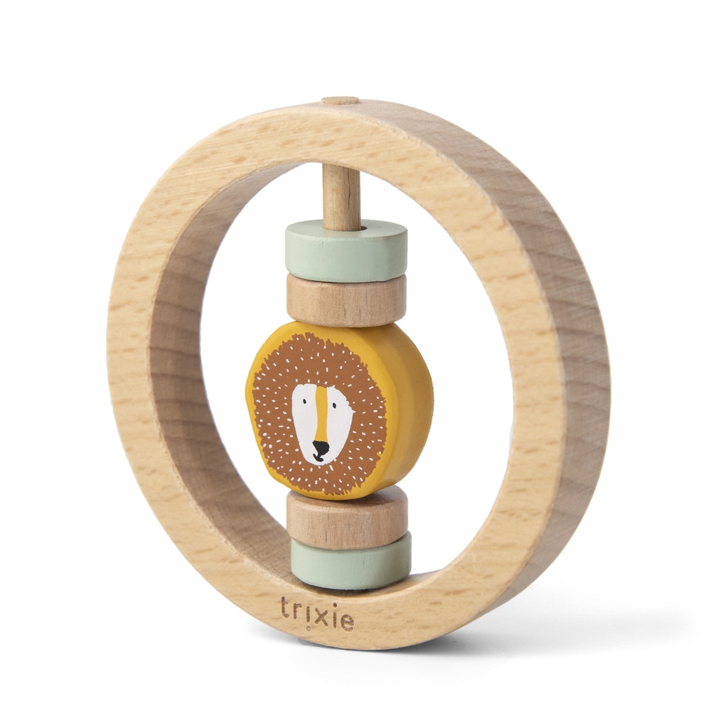 Trixie | Wooden Round Rattle