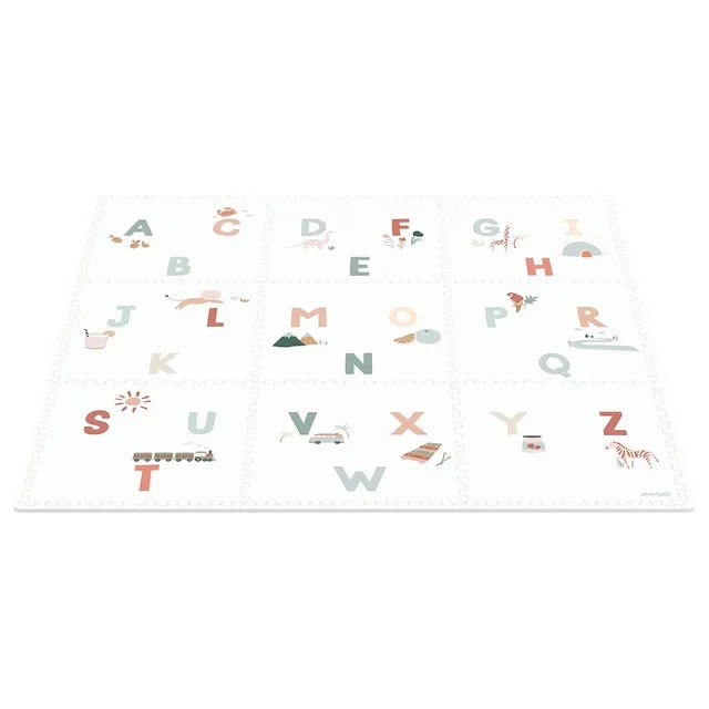 Play & Go | Alphabet - Terrazzo EVA Puzzlemat - 180 x 180 cm