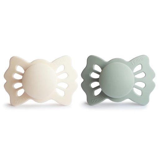 [FRG8304-S1] FRIGG | Lucky Symmetrical Silicone (2-Pack) (Size 1 (0-6m), Cream/Sage)