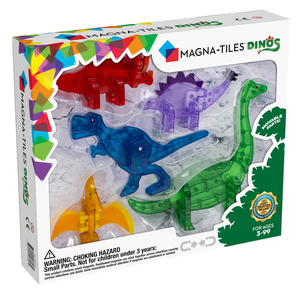 Magna-Tiles | Dinos 5-Piece Set 