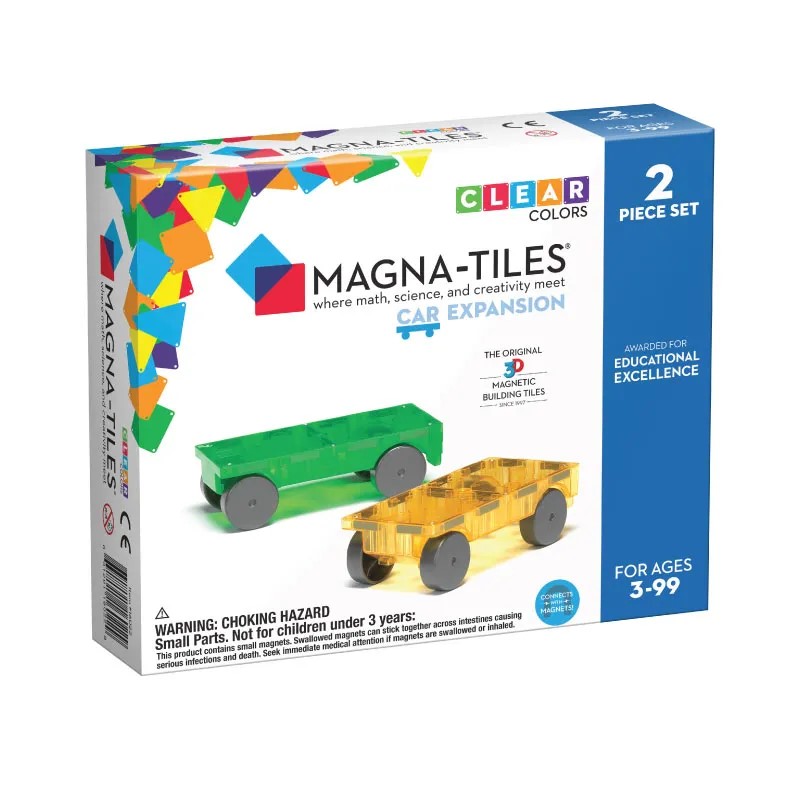 Magna-Tiles | Cars 2 Piece Extension Set