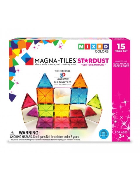 Magna-Tiles | Qubix 15 Piece Stardust Set