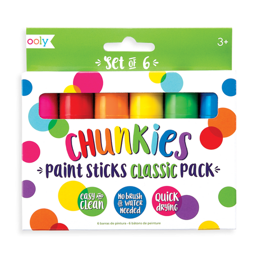 [126-013] Ooly | Classic Chunkies Paint Sticks (Set of 6)