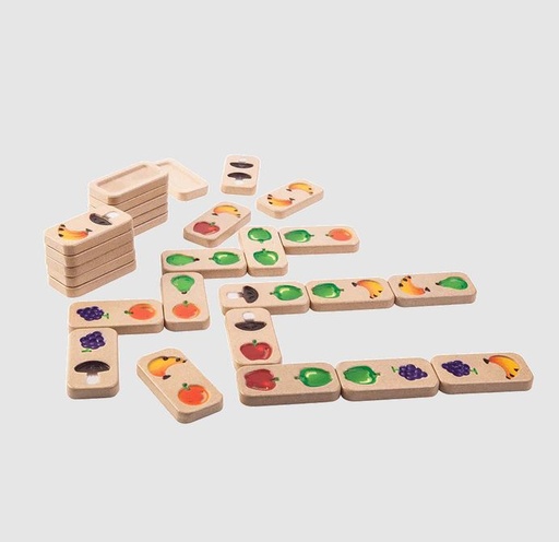 [5639] Plan Toys | Fruit & Veggie Domino
