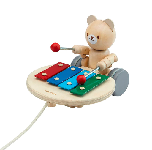 [5271] Plan Toys | Pull Along Musical Bear