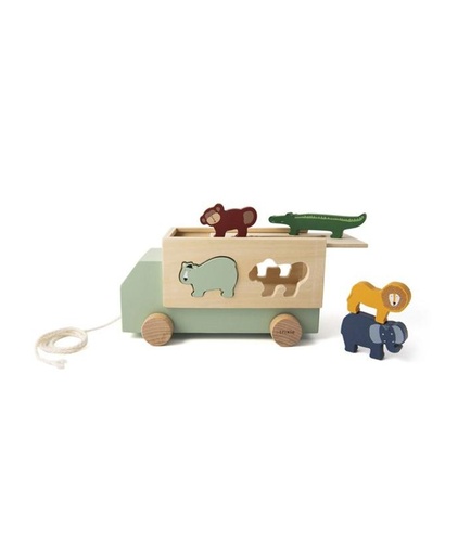 [36-182] Trixie | Wooden Animal Truck