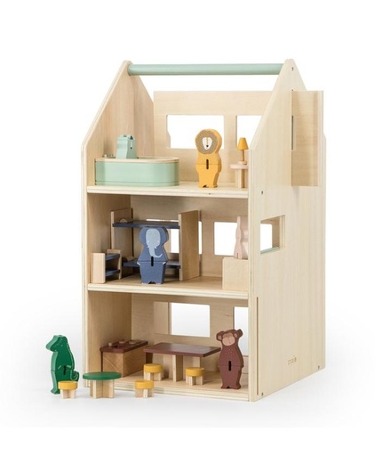 [36-819] Trixie | Wooden Play House With Accessories