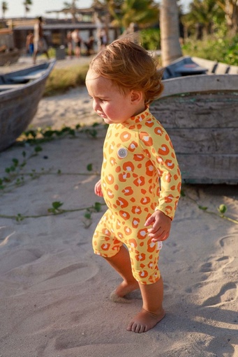 Badawii | Baby Swimsuit - Animal Print Yellow