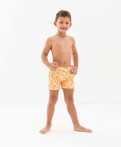 Badawii | Swim Shorts - Animal Print Yellow