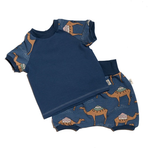Vay's Kingdom | Shorts & T-shirt Set - Navy Camel