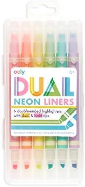 [130-078] Ooly | Dual Liner Double Ended Neon Highlighters
