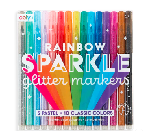 [130-063] Ooly | Rainbow Sparkle Glitter Markers