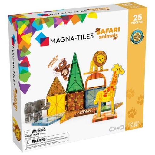 [20925] Magna-Tiles | Safari Animals 25 Piece Set