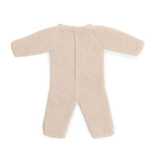 [31605] Miniland | Knitted Pyjama for Girl Doll - Linen color