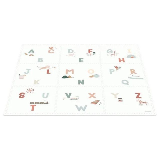 [PGEVAABC] Play & Go | Alphabet - Terrazzo EVA Puzzlemat - 180 x 180 cm