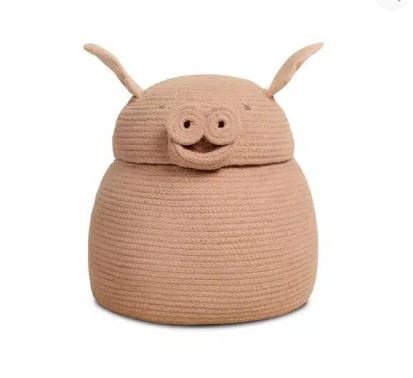 [BSK-PEGGY] Lorena Canals | Storage Basket - Peggy the Pig