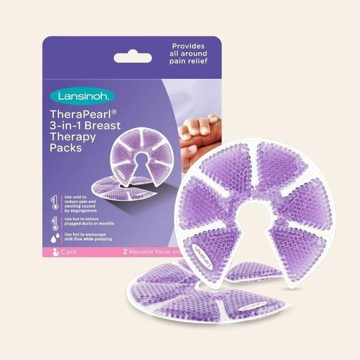 [LA9764] Lansinoh | Thera°Pearl 3-in-1 Hot or Cold Breast Therapy