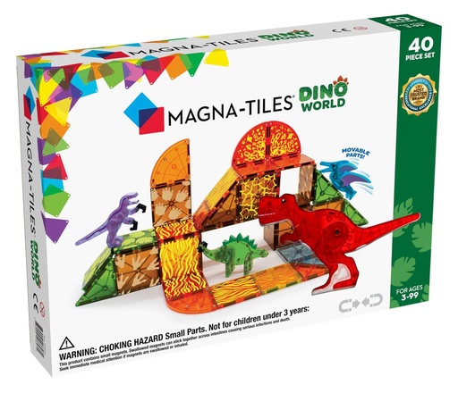 [22840] Magna-Tiles | Dino World 40-Piece Set 
