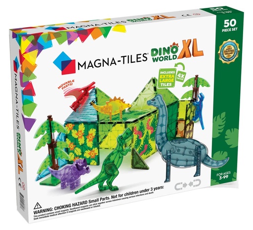 [22850] Magna-Tiles | Dino World XL 50-Piece Set