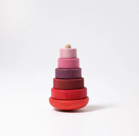 [11011] Grimms | Pink Wobbly Stacking Tower