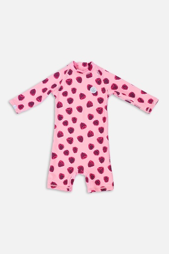 Badawii | Baby Swimsuit - Wild Berries Deep Pink